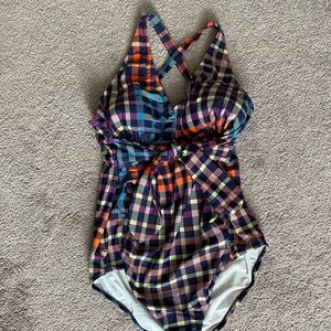 Bow Detail One Piece Maternity Swimsuit